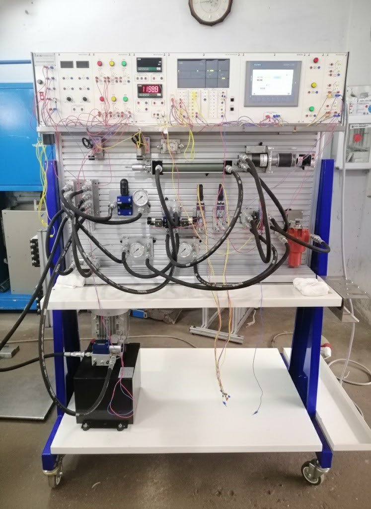 Bộ thí nghệm thệ thống thủy lực điều khiển điện QME-TL008 - 1
