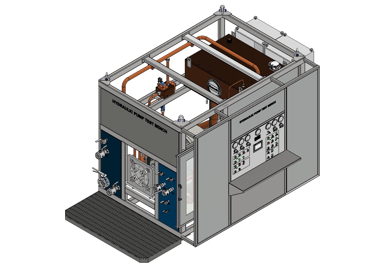 Thiết kế và chế tạo Trạm test bench công suất lớn 110kw chuyên dùng kiểm tra bơm thủy lực, motor thủy lực, van thủy lực tuyến tính cho nhà máy thép - 1
